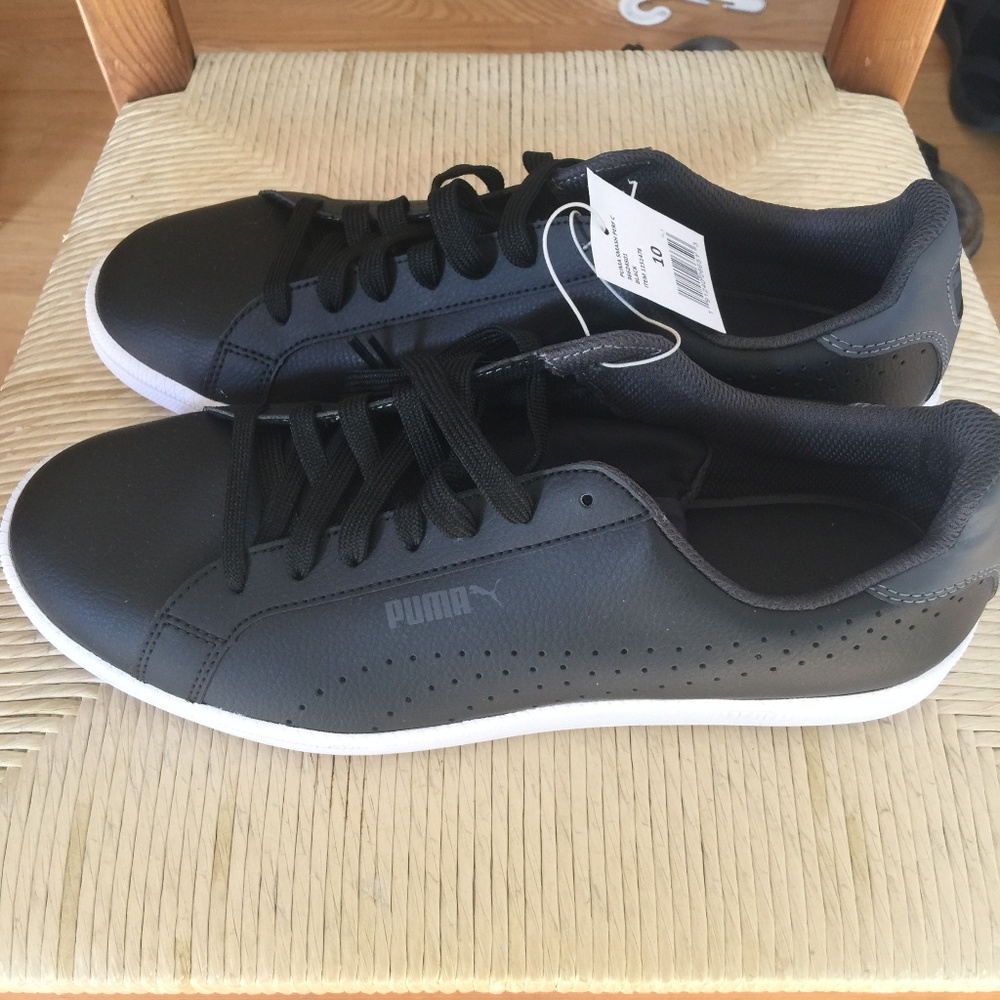 PUMA Smash Perf Mens Leather Tennis Sneakers